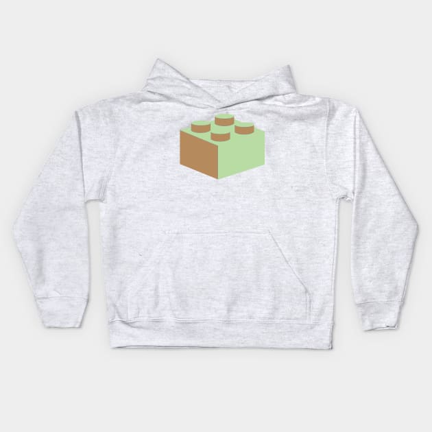 2 X 2 BRICK Kids Hoodie by ChilleeW